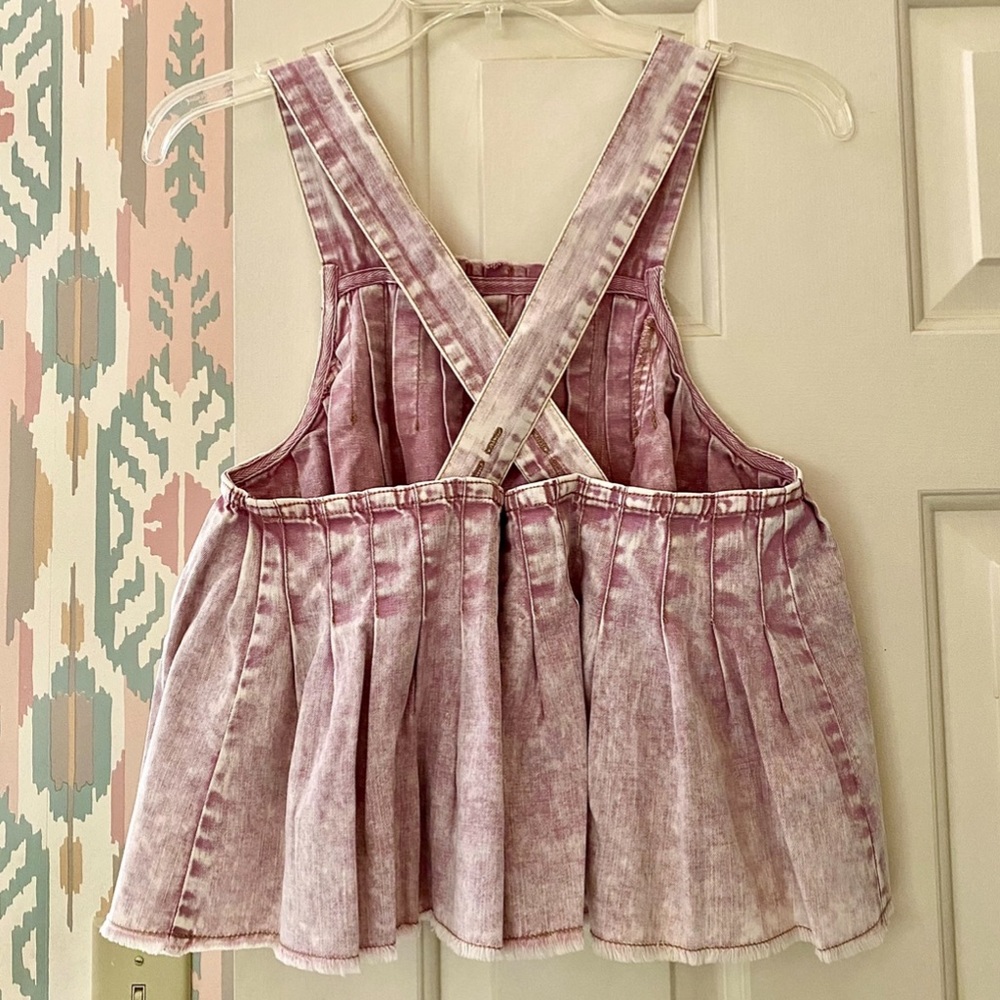 🌺🎉HP🎉🌺 NWT Free People Marina Babydoll Denim Top - Picture 13 of 16